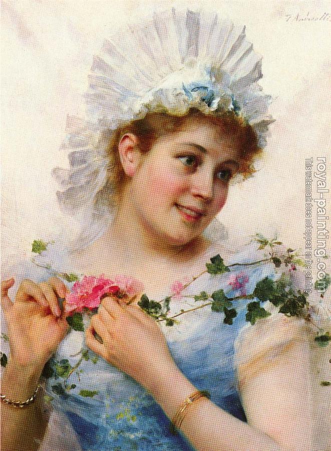 Federico Andreotti : A Young Girl With Roses
